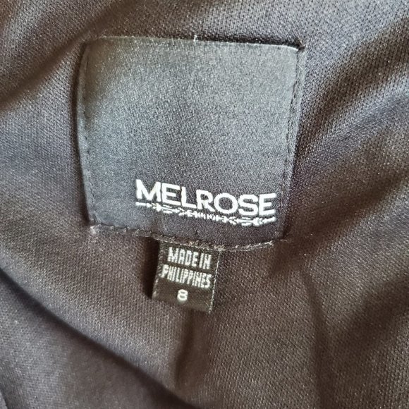 Melrose Black & Purple Scarf Skirt Dress Women's 8 Side Zipper Bra Insert - Picture 11 of 13